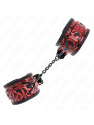 MUÑEQUERAS BDSM AJUSTABLES KINK ROJO OSCURO DE LA MARCA KINK WRIST RESTRAINT