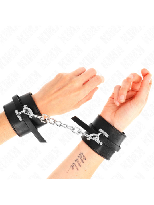 MUÑEQUERAS BDSM KINK CON CIERRE DE CANDADO AJUSTABLE DE LA MARCA KINK WRIST RESTRAINT