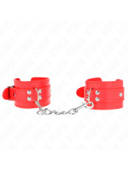 MUÑEQUERAS BDSM AJUSTABLES ROJO KINK 20-23 CM DE LA MARCA KINK WRIST RESTRAINT