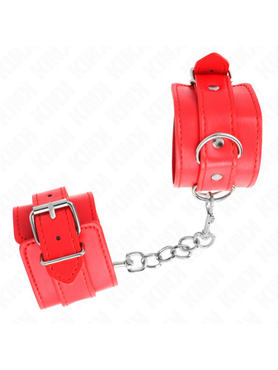 MUÑEQUERAS BDSM AJUSTABLES ROJO KINK 20-23 CM DE LA MARCA KINK WRIST RESTRAINT