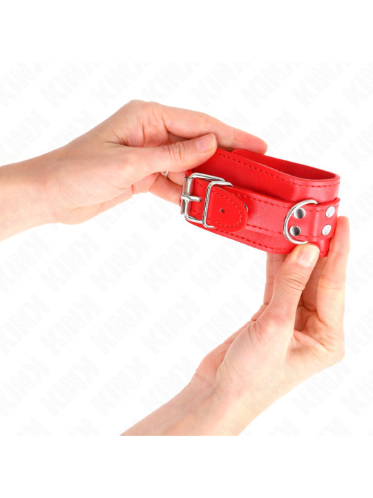 MUÑEQUERAS BDSM AJUSTABLES ROJO KINK 20-23 CM DE LA MARCA KINK WRIST RESTRAINT