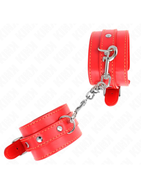 MUÑEQUERAS AJUSTABLES KINK ROJO BDSM 21-33 CM DE LA MARCA KINK WRIST RESTRAINT