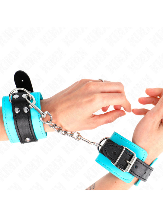 MUÑEQUERAS BDSM CON GANCHO AJUSTABLE KINK - AZUL DE LA MARCA KINK WRIST RESTRAINT