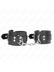 MUÑEQUERAS BDSM CON TACHUELAS NEGRAS KINK DE LA MARCA KINK WRIST RESTRAINT