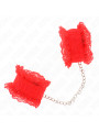 MUÑEQUERAS BDSM DE ENCAJE ROJO KINK DE LA MARCA KINK WRIST RESTRAINT