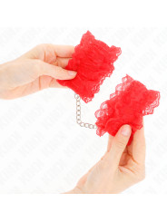 MUÑEQUERAS BDSM DE ENCAJE ROJO KINK DE LA MARCA KINK WRIST RESTRAINT