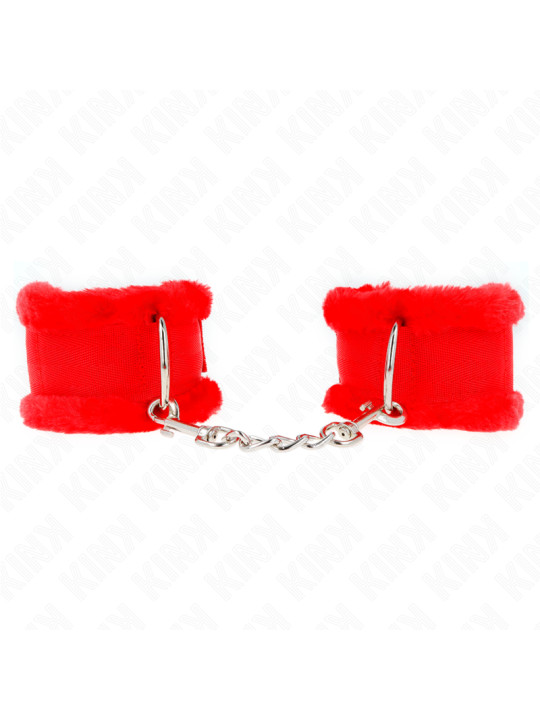 MUÑEQUERAS BDSM AJUSTABLES KINK ROJO 17-31 CM DE LA MARCA KINK WRIST RESTRAINT