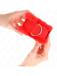 MUÑEQUERAS BDSM AJUSTABLES KINK ROJO 17-31 CM DE LA MARCA KINK WRIST RESTRAINT