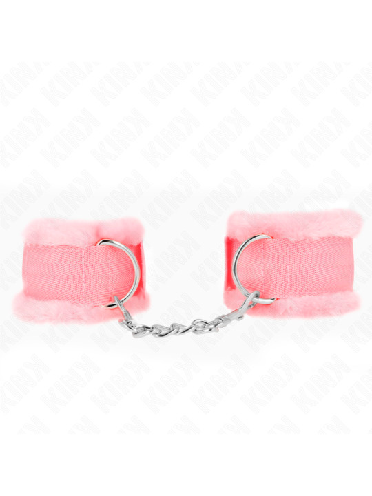 MUÑEQUERAS BDSM AJUSTABLES KINK ROSA 17-31 CM DE LA MARCA KINK WRIST RESTRAINT