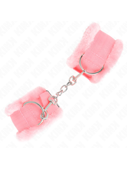 MUÑEQUERAS BDSM AJUSTABLES KINK ROSA 17-31 CM DE LA MARCA KINK WRIST RESTRAINT