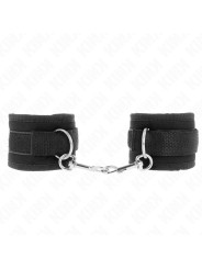 MUÑEQUERAS BDSM NYLON NEGRO AJUSTABLES KINK 18-35 CM DE LA MARCA KINK WRIST RESTRAINT