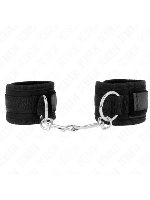 MUÑEQUERAS BDSM NEGRO AJUSTABLES KINK 18-35 CM DE LA MARCA KINK WRIST RESTRAINT