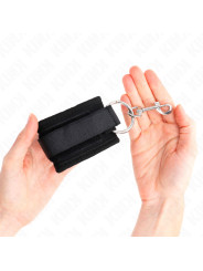 MUÑEQUERAS BDSM NEGRO AJUSTABLES KINK 18-35 CM DE LA MARCA KINK WRIST RESTRAINT