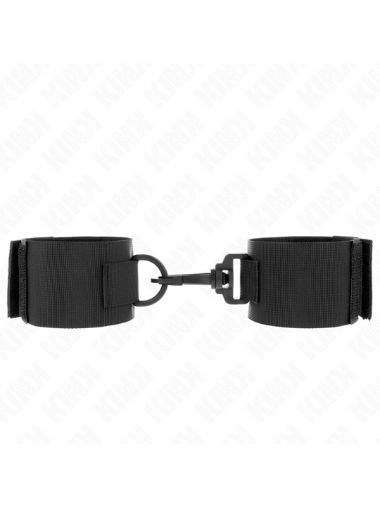MUÑEQUERAS BDSM NYLON NEGRO KINK - CONTROL Y ESTILO DE LA MARCA KINK WRIST RESTRAINT