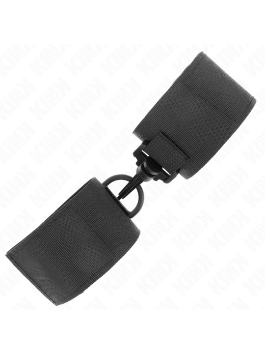 MUÑEQUERAS BDSM NYLON NEGRO KINK - CONTROL Y ESTILO DE LA MARCA KINK WRIST RESTRAINT