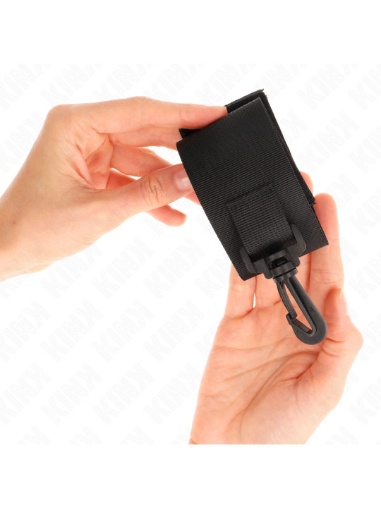 MUÑEQUERAS BDSM NYLON NEGRO KINK - CONTROL Y ESTILO DE LA MARCA KINK WRIST RESTRAINT