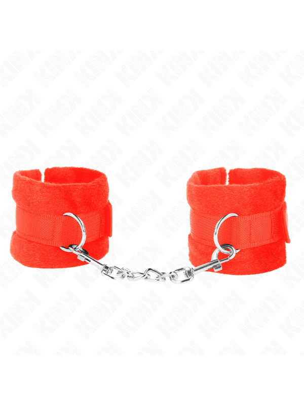 MUÑEQUERAS BDSM KINK ROJO PARA PRINCIPIANTES DE LA MARCA KINK WRIST RESTRAINT