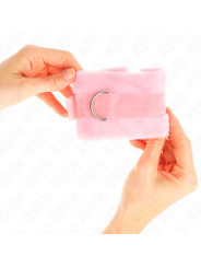 MUÑEQUERAS BDSM ROSA KINK PARA PRINCIPIANTES DE LA MARCA KINK WRIST RESTRAINT