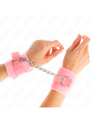 MUÑEQUERAS BDSM ROSA KINK PARA PRINCIPIANTES DE LA MARCA KINK WRIST RESTRAINT