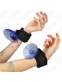MUÑEQUERAS BDSM CON VENTOSA AJUSTABLES KINK NEGRO DE LA MARCA KINK WRIST RESTRAINT
