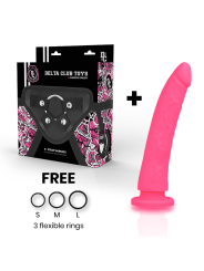 TOYS ARNES + DILDO ROSA SILICONA MEDICA 17 CM -O- 3 CM DE LA MARCA DELTACLUB