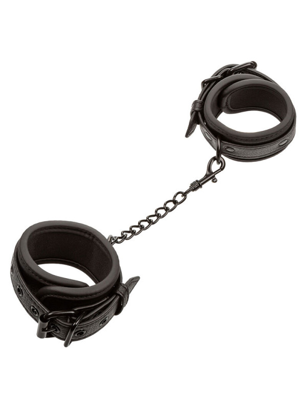 CALEXOTICS ESPOSAS DE CUERO AJUSTABLES CON CADENA NEGRO DE LA MARCA CALEXOTICS