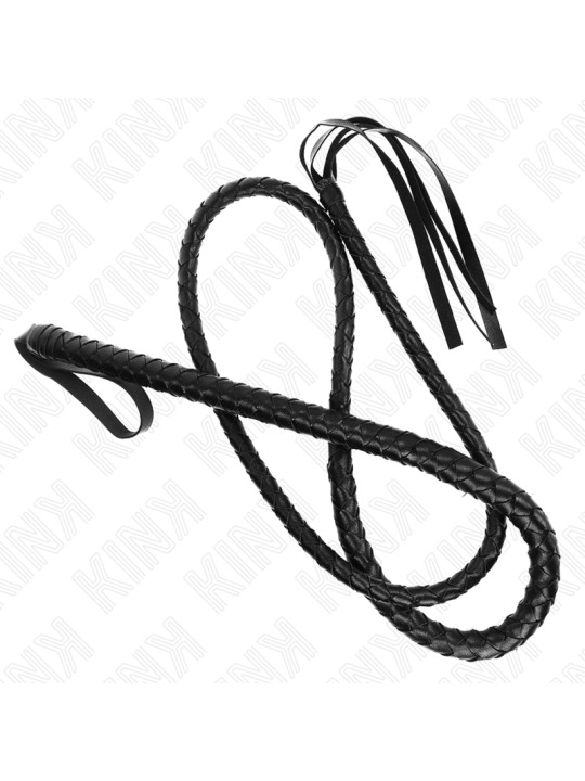 LÁTIGO DE SERPIENTE KINK NEGRO 210 CM BDSM DE LA MARCA KINK IMPACT & TOUCH