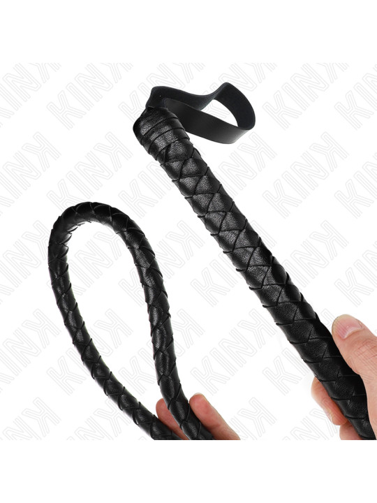 LÁTIGO DE SERPIENTE KINK NEGRO 210 CM BDSM DE LA MARCA KINK IMPACT & TOUCH