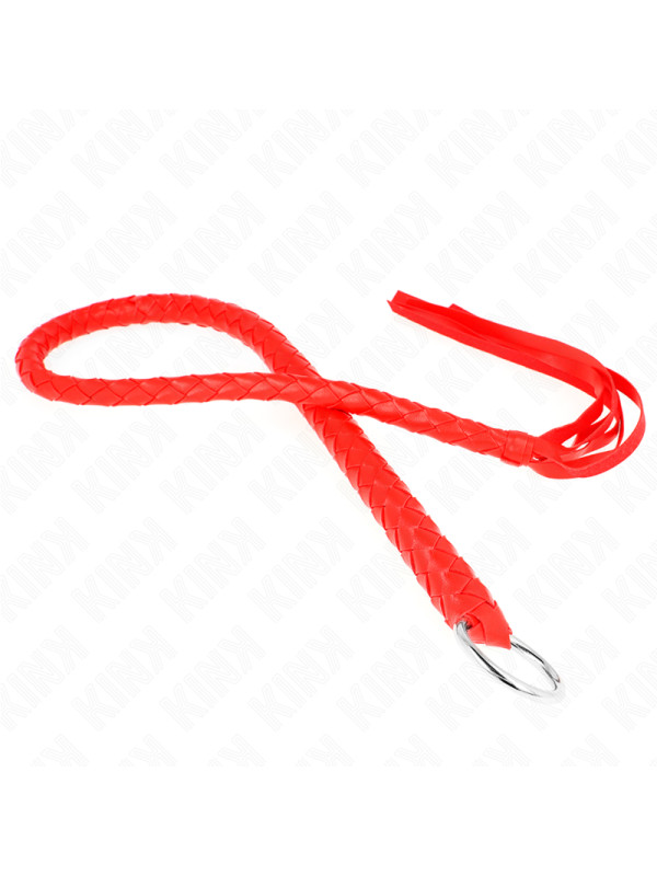 LÁTIGO SERPIENTE ROJO 65 CM - KINK BDSM DE LA MARCA KINK IMPACT & TOUCH