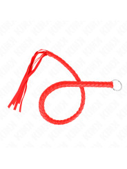 LÁTIGO SERPIENTE ROJO 65 CM - KINK BDSM DE LA MARCA KINK IMPACT & TOUCH