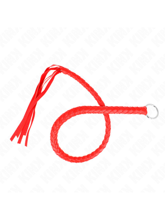 LÁTIGO SERPIENTE ROJO 65 CM - KINK BDSM DE LA MARCA KINK IMPACT & TOUCH