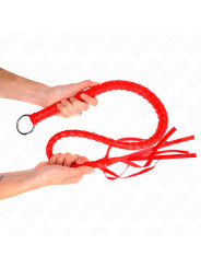 LÁTIGO SERPIENTE ROJO 65 CM - KINK BDSM DE LA MARCA KINK IMPACT & TOUCH