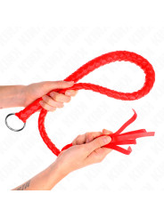 LÁTIGO SERPIENTE ROJO 65 CM - KINK BDSM DE LA MARCA KINK IMPACT & TOUCH