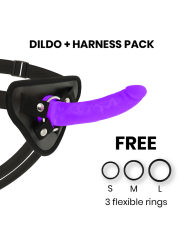 TOYS ARNES + DILDO LILA SILICONA MEDICA 17 CM -O- 3 CM DE LA MARCA DELTACLUB
