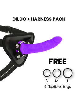 TOYS ARNES + DILDO LILA SILICONA MEDICA 17 CM -O- 3 CM DE LA MARCA DELTACLUB