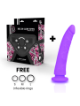 TOYS ARNES + DILDO LILA SILICONA MEDICA 17 CM -O- 3 CM DE LA MARCA DELTACLUB
