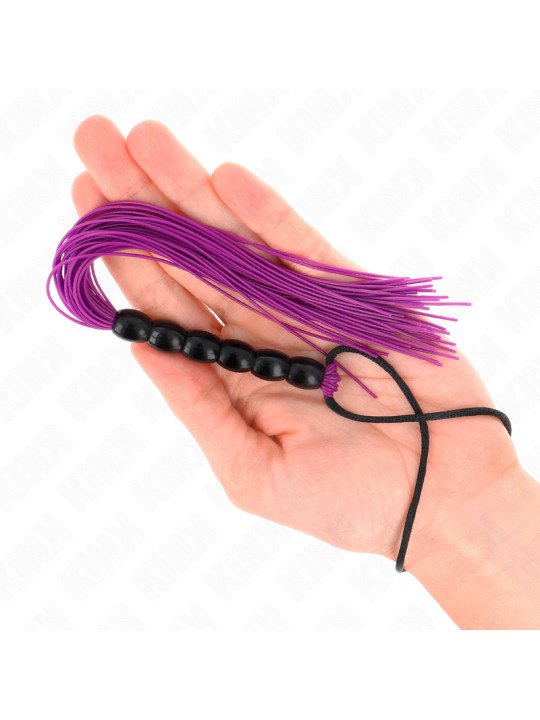 LÁTIGO DE SILICONA KINK 6 BOLAS MORADO 26 CM DE LA MARCA KINK IMPACT & TOUCH