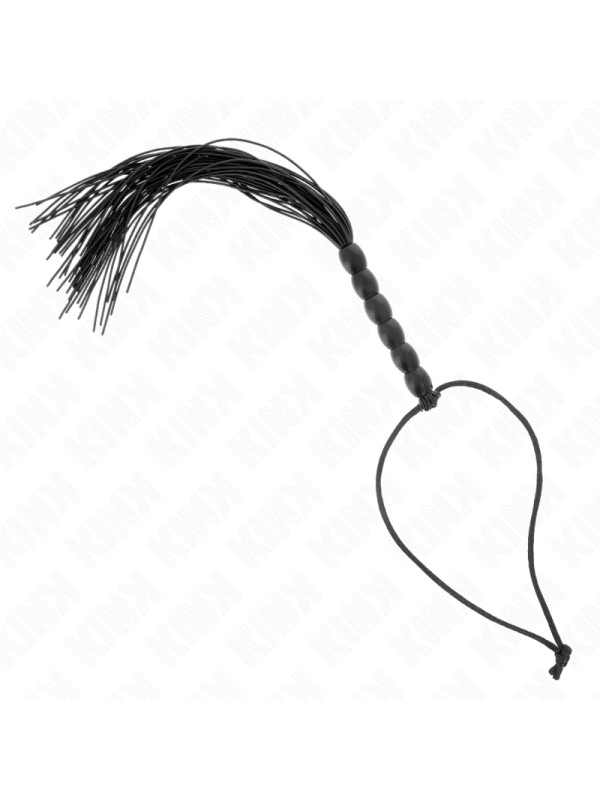 LÁTIGO MINI SILICONA 6 BOLAS NEGRO KINK 26 CM DE LA MARCA KINK IMPACT & TOUCH