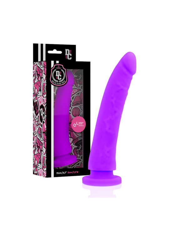 TOYS ARNES + DILDO LILA SILICONA MEDICA 17 CM -O- 3 CM DE LA MARCA DELTACLUB
