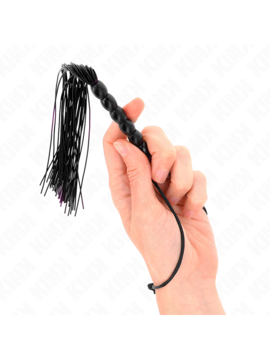 LÁTIGO MINI SILICONA 6 BOLAS NEGRO KINK 26 CM DE LA MARCA KINK IMPACT & TOUCH