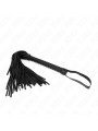 LÁTIGO BDSM NEGRO CON MANGO TEXTURIZADO KINK 48.5 CM DE LA MARCA KINK IMPACT & TOUCH