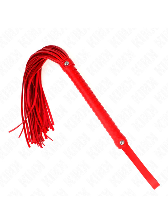 LÁTIGO ROJO CON MANGO TEXTURIZADO KINK 48.5 CM DE LA MARCA KINK IMPACT & TOUCH