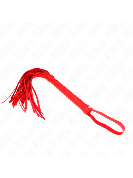 LÁTIGO ROJO CON MANGO TEXTURIZADO KINK 48.5 CM DE LA MARCA KINK IMPACT & TOUCH