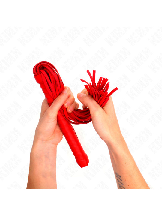 LÁTIGO ROJO CON MANGO TEXTURIZADO KINK 48.5 CM DE LA MARCA KINK IMPACT & TOUCH