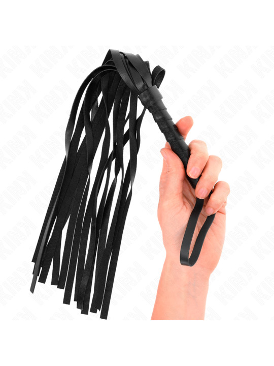 LÁTIGO BDSM NEGRO 45 CM - KINK DE LA MARCA KINK IMPACT & TOUCH