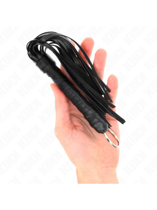 LÁTIGO MINI NEGRO KINK - 28 CM PARA BDSM DE LA MARCA KINK IMPACT & TOUCH