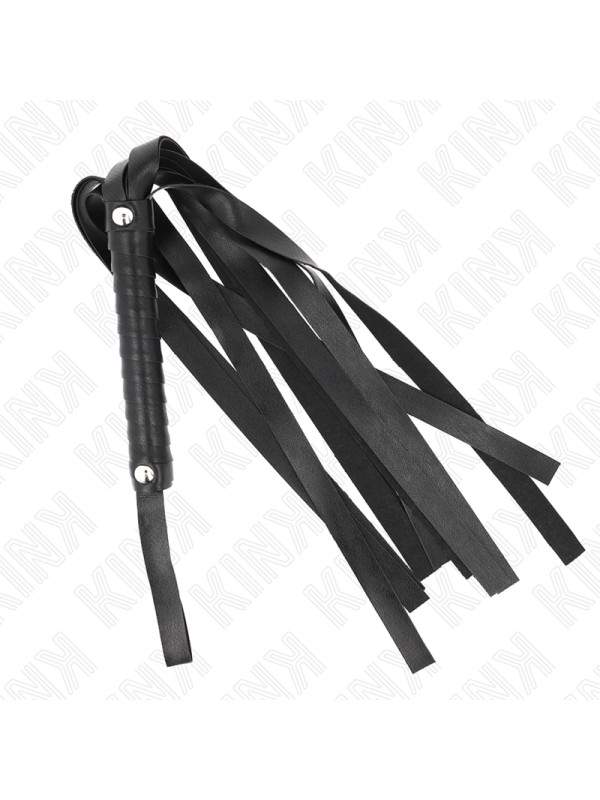 LÁTIGO BDSM NEGRO KINK 48.5 CM - JUEGO ERÓTICO INTENSO DE LA MARCA KINK IMPACT & TOUCH