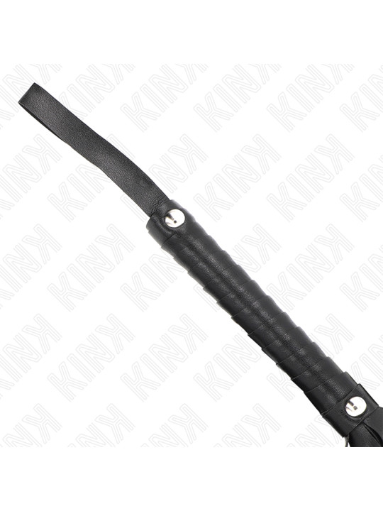 LÁTIGO BDSM NEGRO KINK 48.5 CM - JUEGO ERÓTICO INTENSO DE LA MARCA KINK IMPACT & TOUCH