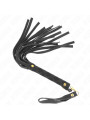 LÁTIGO MINI PIEL DE ANTE NEGRO 30 CM - KINK BDSM DE LA MARCA KINK IMPACT & TOUCH