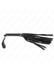LÁTIGO MINI PIEL DE ANTE NEGRO 30 CM - KINK BDSM DE LA MARCA KINK IMPACT & TOUCH